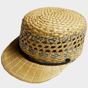 希少! 30's イタリアン イェド キャップ ITALIAN YEDDO CAP 帽子 ヴィンテージ VINTAGE カンカン帽 PANAMA パナマ STRAW ストロー BOATER