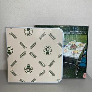 d*★中古品　Coleman FOLDING TABLE/120 コールマン フォールディングテーブル 120cm 折り畳みテーブル アウトドア キャンプ BBQ ★