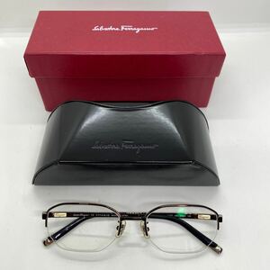 c*★中古品　Salvatore Ferragamo フェラガモ 眼鏡 メガネ ★