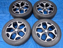 [Ｎ-316]スバル純正 SUBARU ホイール 18X7J 5穴 18インチ /TOYO PROXES 225/55R18 タイヤSET 中古★_画像1