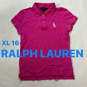 RALPH LAUREN ラルフローレン ビッグポニー ストレッチコットン半袖ポロシャツ ピンク　