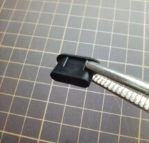 USB コネクタカバー タイプC メス用 10個 シリコン製 ブラック_画像4