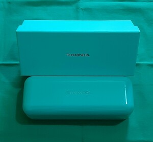 美品 TIFFANY メガネケース 眼鏡 ティファニー サングラス ハードケース ティファニーブルー ハードケース