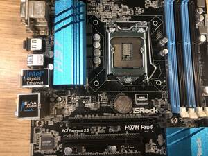 ★中古品 BIOS確認 H97M Pro4 LGA1150 マザーボード IOパネル付属 ★