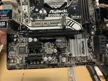 ★中古品 BIOS確認 ASRock B250M-HDV MicroATXマザーボード IOパネル付属★_画像2
