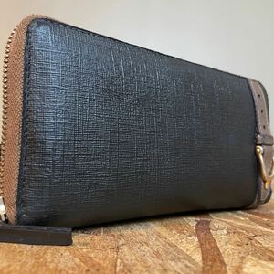 1円【美品】 GUCCI グッチ マーモント GG ウォレット メンズ レディース 財布 インターロッキング ロングウォレット　二つ折り　