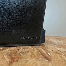 1円【美品】 BVLGARI ブルガリ ブルガリ ビーゼロ 財布 二つ折■レザー ブラック　小銭れ付き　コンパクト　札入れ有り_画像3