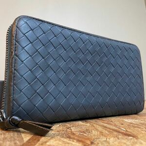 ★【美品！希少！】 BOTTEGA VENETA ボッテガヴェネタ イントレチャート ロングウォレット　長財布　男女　バイカラー