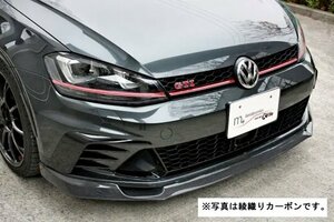 「ガレージベリー/Reife」Volks ゴルフ7(AUCJX)GTI ClubSport用フロントリップスポイラー(綾織カーボン)