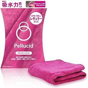 ペルシード(Pellucid) 洗車用品 吸水タオル ドライングクロス レギュラーサイズ 400mm×400mm ピンク PCD-