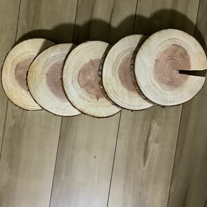  Japanese cedar wheel .. diameter 18cm thickness approximately 25mm 5 sheets 