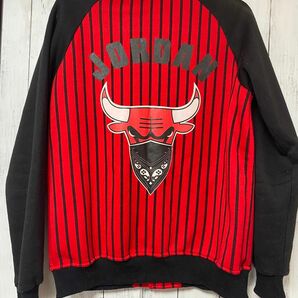 アウター　ジャケット　レッド　長袖　ストライプ　裏起毛　Bulls ユニセックス　Jordan メンズ　 ブルゾン