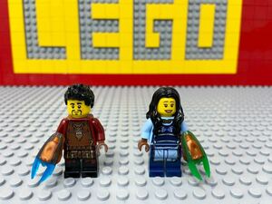 ☆ニンジャゴー☆ レゴ　ミニフィグ　レイ　マヤ　時空の剣　（カイのお父さん・お母さん）　正規品　( LEGO 人形 忍者 家族　C50607