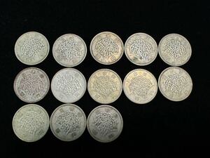 ..100 jpy silver coin coin old coin .100 jpy Showa era 34 year 35 year 38 year 40 year 41 year 13 sheets collector discharge goods 
