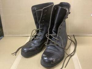 フジ製靴 陸上自衛隊 旧型 1998 半長靴 Ⅰ型 PX品 メンズ ブーツ コンバット ミリタリー 防水 本革 茶 FUJI KK サイズ 25 約27cm