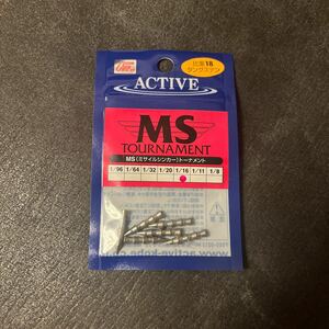 送料84円 新品 アクティブ　ミサイルシンカー トーナメント タングステン 1/16oz 1.8g ACTIVE MSシンカー ネイルシンカー　ネコリグ