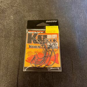 新品　送料84円 デコイ キロフックワーム 2/0 DECOY ワーム17 オフセットフック　KG HOOK 