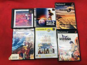 ワイルドアームズ 1 2 3 4 5 Ⅰ Ⅱ Ⅲ Ⅳ Ⅴ アルターコード:エフ 即落札!! 6本 セット