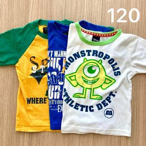 男の子 120 3枚 ディズニー Disney BILTOMY 半袖 Tシャツ まとめ売り セット売り キッズ 春 夏 