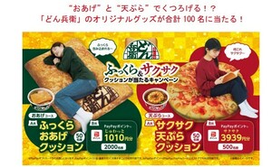 レシート懸賞応募、ふっくらおあげクッション、PayPayポイント3939円分が当たる！締切第1回6月30日