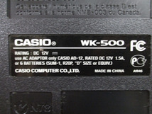 【発送不可】CASIO カシオ 電子ピアノ WK-500 電子キーボード シンセサイザー 動作品【直接引取限定/近郊配達可】_画像9