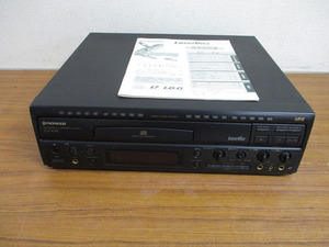 [Y14/D]Pioneer Pioneer laser disk player CLD-K55G remote control attaching electrification only Junk that time thing retro 