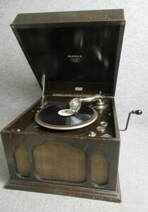 【政】33517 アンティーク蓄音機 MARIA 昭和 レトロ 骨董 古物