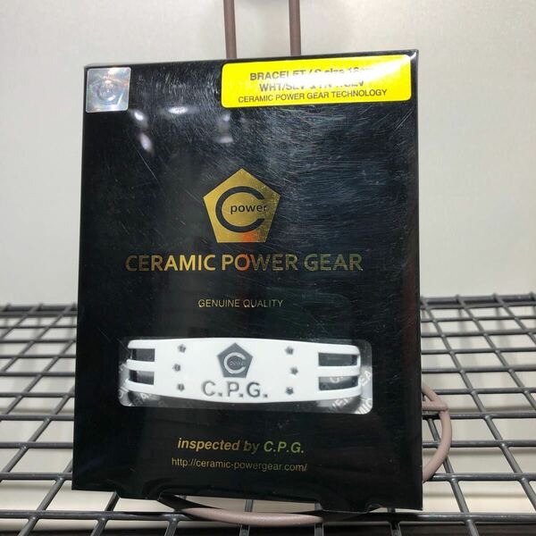 CPG セラミックパワーギア ブレスレット　メタルエディション　Sサイズ16cm ホワイト/シルバー　ネイビー/シルバー