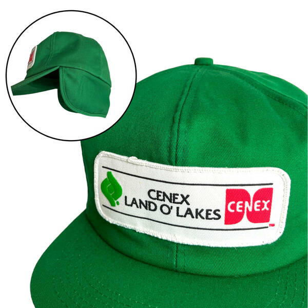 【キャップ / 帽子】USA製　CENEX (セネックス) オイル会社　ビンテージ　ワッペン　トラッカーキャップ　刺繍ロゴ　K Products