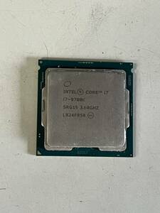 Intel Core i7-9700K SRG15 3.60GHZ CPU operation not yet verification 