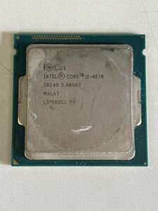 Intel Core i5-4670 SR14D 3.40GHZ operation not yet verification 