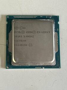 Intel XEON E3-1231V3 SR1R5 3.40GHz operation not yet verification 