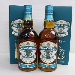 【2本セット】CHIVAS REGAL（シーバス リーガル）12年 ミズナラ スペシャル エディション 40％ 700ml B24D230002