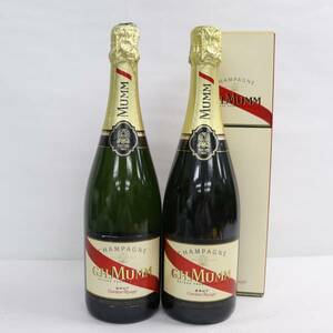 【2本セット】G.H.MUMM（マム）コルドン ルージュ ブリュット 旧 12％ 750ml O24D230076