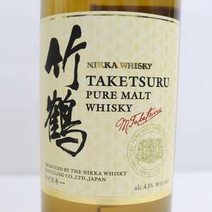 NIKKA（ニッカ）竹鶴 ピュアモルト 白ラベル 43％ 700ml N24D180034の画像2