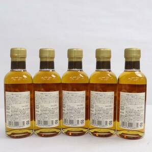 【5本セット】NIKKA（ニッカ）竹鶴 12年 ピュアモルト ベビーボトル 40％ 180ml Y24D250010の画像4