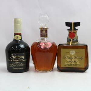 【3本セット】SUNTORY（サントリー）各種（VSOP 43％ 720ml 等）N24D210061