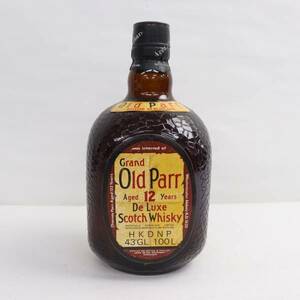 Grand Old Parr（グランド オールド パー）12年 デラックス 43％ 1000ml F24D300035