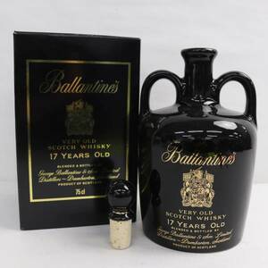 Ballantines（バランタイン）17年 ベリーオールド 43％ 750ml 黒陶器（重量 1492g）R24D300030