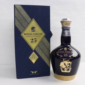 ROYAL SALUTE（ロイヤルサルート）25年 ザ トレジャード ブレンド 40％ 700ml 陶器（重量 1427g）R24D300004