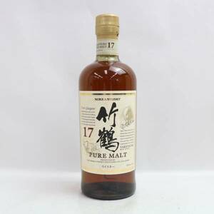 NIKKA（ニッカ）竹鶴 17年 ピュアモルト 43％ 700ml ※キャップフィルムキズ T24D230023