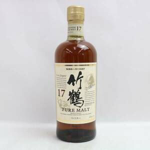 NIKKA（ニッカ）竹鶴 17年 ピュアモルト 43％ 700ml ※キャップフィルムキズ T24D230024