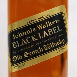 1円~JOHNNIE WALKER（ジョニー ウォーカー）12年 ブラックラベル エクストラ スペシャル 黒金キャップ 43％ 1000ml X24D300423の画像2
