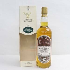 GORDON&MACPHAIL（ゴードン&マクファイル）クライヌリッシュ 36年 ケルティック ラベル 1972-2009 52.5％ 700ml T24B130038