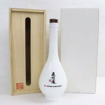 1円~森伊蔵 鶴首 JAL15周年記念 25度 600ml 陶器（重量 1127g）S24E050063_画像1