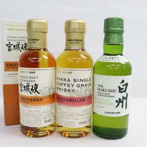 [3 pcs set ] whisky baby bottle all sorts ( Suntory white .NV 43% 180ml etc. )S24E060015