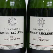 【10本セット】EMILE LECLERE（エミール ルクレール）ブリュット ブラン ド ブラン シャルドネ 12％ 750ml U24E120012_画像8