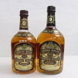 【2本セット】CHIVAS REGAL（シーバスリーガル）12年 43％ 750ml・1000ml X24E100066