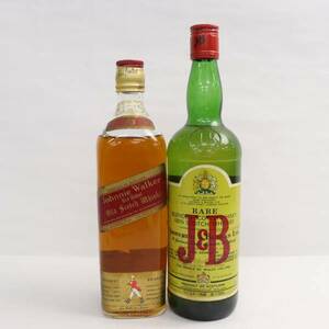 [2 pcs set ] whisky all sorts ( Johnny War car red label 43% 760ml *oli equipped etc. )S24E070041