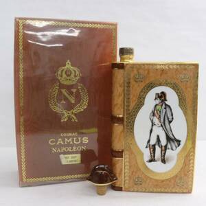 CAMUS（カミュ）ナポレオン ブック 40％ 700ml 茶陶器（重量 1165g）X24E160014